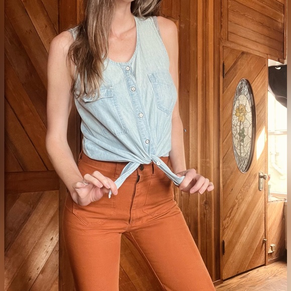 Rag & Bone Jean Chambray Tank - Picture 5 of 7